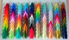 １００色　１００羽　折り鶴