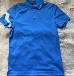 J.LINDEBERG 青 ポロシャツ レギュラーフィット　美品