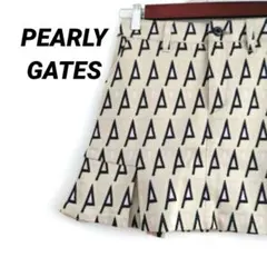 美品】パーリーゲイツPEARLYGATES 裾プリーツ　ゴルフ　スカート