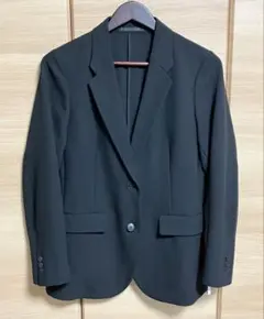 【美品】レディース 2024年製 ユニクロ 感動ジャケット ブラック L