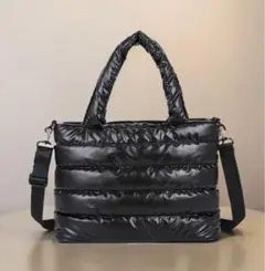 残り1点⚠️ZARAジャンル 大容量キルティング2wayショルダーバッグ 黒 上品