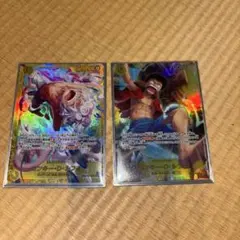 ワンピース カード シークレット 2枚 ルフィ