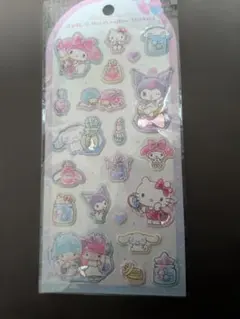 ジュエルマシュマロステッカーズ　サンリオ　集合　コスメ　ぷっくり　ストーン