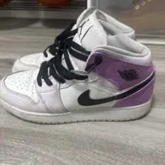 Nike Air Jordan 1 ホワイト/ブラック/パープル