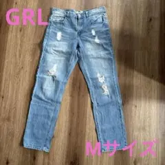 GRL ダメージデニム　ストレート　Mサイズ