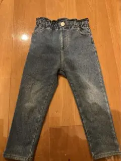 プティマイン   100 デニムパンツ　裏起毛