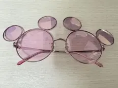 ディズニー パルパルーザ ミニー ミッキー型 サングラス ピンク ハート