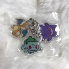ポケモン 韓国限定 ポップアップ ガチャ 3連アクリル キーリング