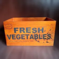 木製 FRESH VEGETABLES ボックス　収納