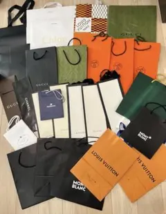 ブランド　紙袋 ショッパー 期間限定　ルイヴィトン　グッチ　まとめ売り