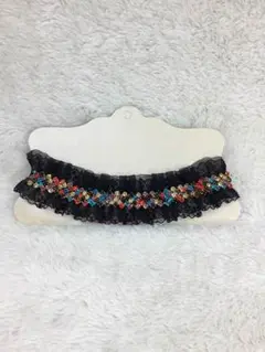 カラースタッズレースチョーカー