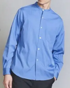 bluedayさま専用 バンドカラー リラックスレギュラー シャツL