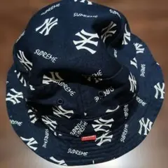 SUPREME (シュプリーム) バケットハット ネイビー M /L - メルカリ