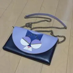 Kate Spade　ケイトスペード　ウォレットバッグ　ラベンダー×ネイビー