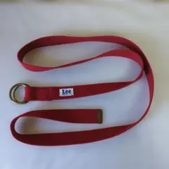 Lee 赤 リング付きベルト