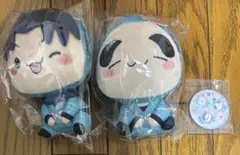 【忍たま乱太郎】フリューくじ もちぴこぬいぐるみ賞+缶バッジ【一年は組】