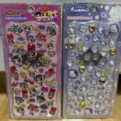 パワーパフガールズ ふあみい ジュエルプチドロップ シール 2点 新品未開封