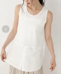 GLOBAL WORK シャツレイヤードタンク
