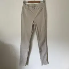 ユニクロ　レギンスパンツ　ベージュ M