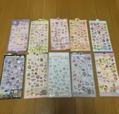 ボンボンドロップシール 3D 立体シール ぷくぷくシール　10枚セット