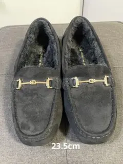 ⭐︎美品⭐︎BLACK ブラックスエードモカシン23.5CM