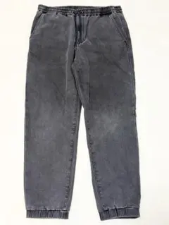 GU フリースデニムスーパーストレッチジョガーパンツ　メンズ