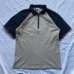 90s〜00s y2k LACOSTE ハーフジップ 鹿の子ポロ