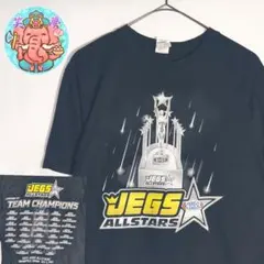 Tシャツ 黒 Lサイズ ギルダン モータースポーツ 両面プリント