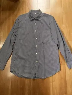 ストライプ 長袖シャツ UNIQLO