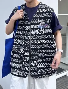 チャオパニックティピー　デニム総柄ロゴベスト　美品