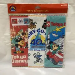 ディズニー　40周年　ミニタオル　ミッキー　ディズニーリゾート　タオル