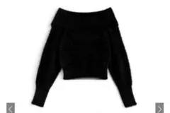 GRL オフショルシャギーニットトップス