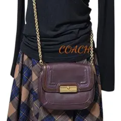 COACH コーチ チェーン ショルダーバッグ レザー ヴィンテージ