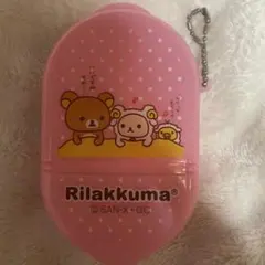 リラックマ ピンク ドット柄 小物入れ　平成のサムネイル