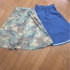 Lee  スカート 迷彩柄  デニム