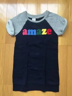 ギャップキッズ　ギャップ　110 ワンピース　ネイビー　半袖　夏服　女の子