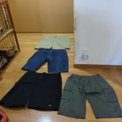 Dickiesハーフパンツとカーキのハーフパンツ個々での購入も可能です。