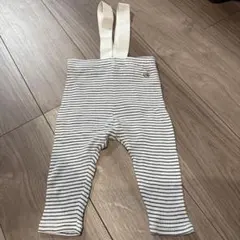 Cottoli ストライプ サスペンダー付きパンツ