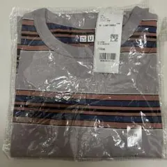 UNIQLO ライトパープル ストライプ Tシャツ 110cm新品未使用
