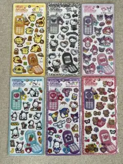 平成はっぴーフォン サンリオ　6枚セット
