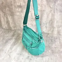 kipling HARAJUKU ターコイズ ショルダー キャンバス バッグ 春