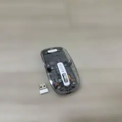 クリア ワイヤレスマウス USBレシーバー付き