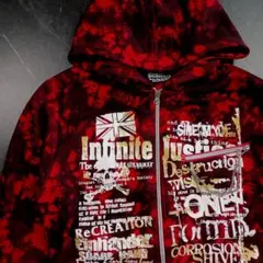 Archive 00s y2k スカル ジップパーカー チェーン 平成 ギャル男