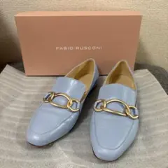 FABIO RUSCONI ライトブルー ローファーのサムネイル