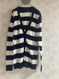 ★値下げ★ Gap ネイビーとホワイトのストライプカーディガン Sサイズ