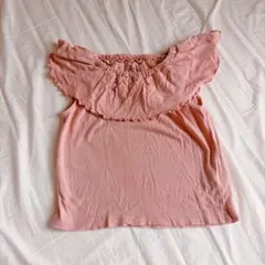 西松屋　ベビー服　Tシャツ ノースリーブ トップス ピンク 80 無地　綿100