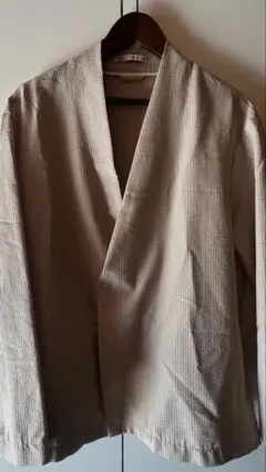 ZARA ベージュ チェック柄 長袖シャツ L