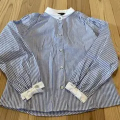 COMME CA ISM 130A 長袖ストライプシャツ