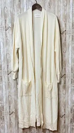 STYLE FOR LIVING ロングカーディガン M 白 オシャレ シンプル