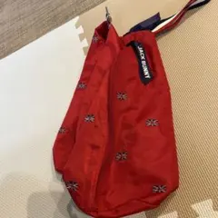 値下げJACK BUNNY 赤 ゴルフ靴バッグ ユニオンジャック刺繍のサムネイル